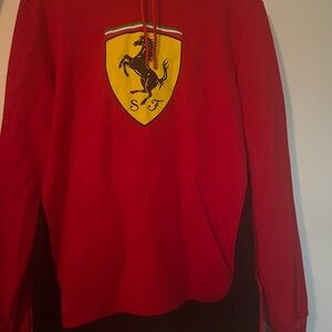 Red puma Ferrari hoodie size M